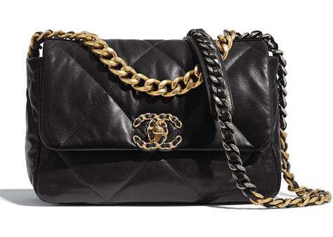 chanel 19 goat skin|chanel lambskin handbags.